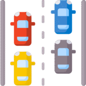 CAR PARKING WITH WIDE DRIVEWAYS